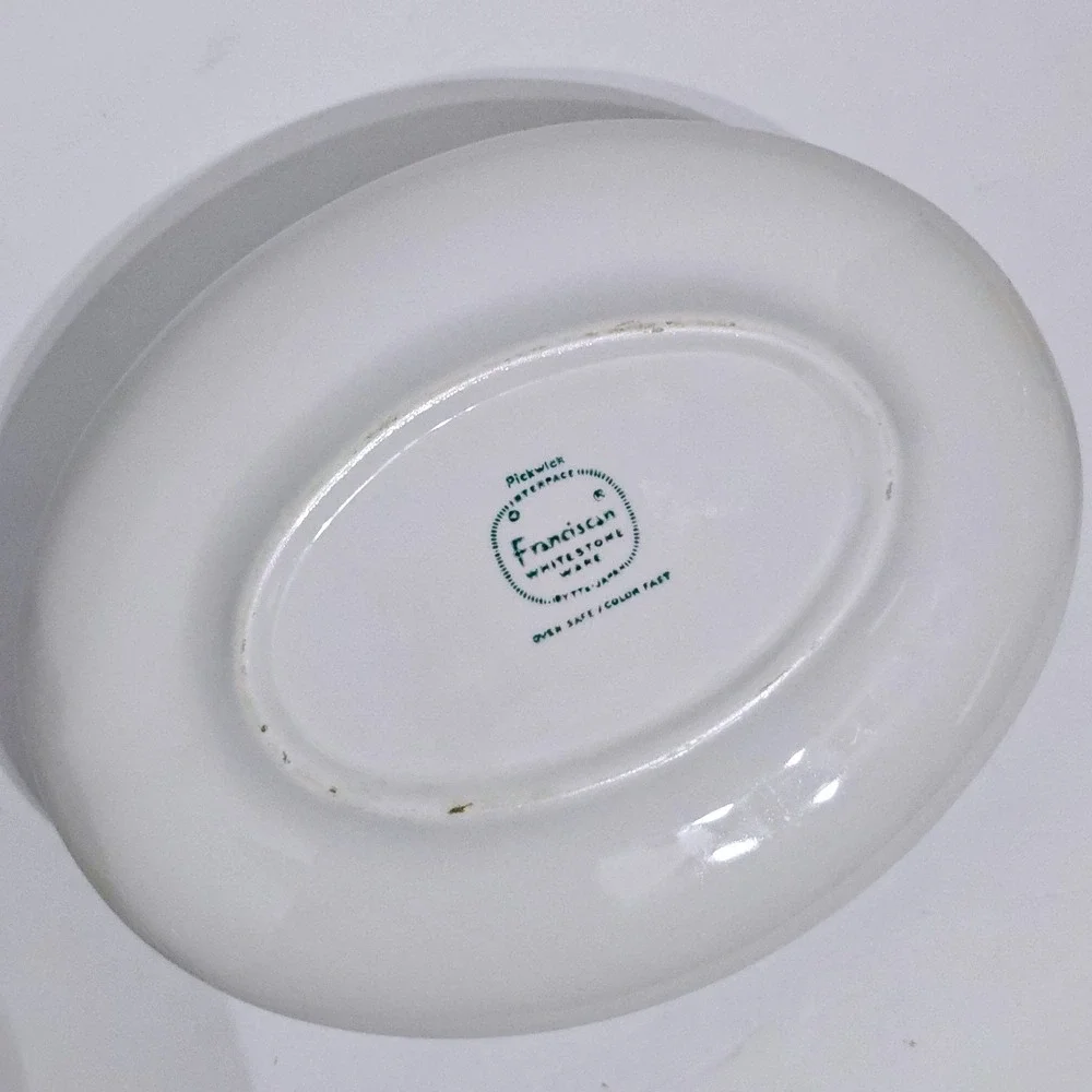 Franciscan Whitestone‎ Ware Pickwick Gravy Boat Dishware Vintage 1960s Japan